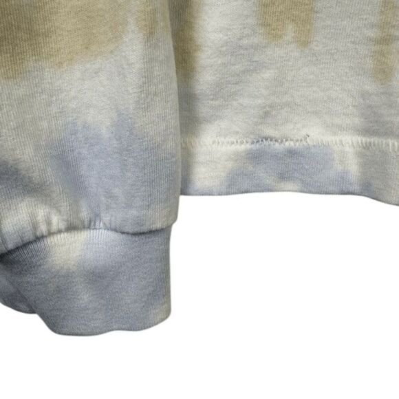 NEW! Citizens of Humanity Oversized Long Sleeve Tee Pale Rainbow Tie Dye Small - Picture 2 of 11